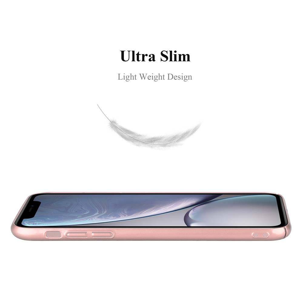 Cadorabo Hülle für Apple iPhone XR Schutzhülle in Rosa Hard Case Handy Hülle Etui