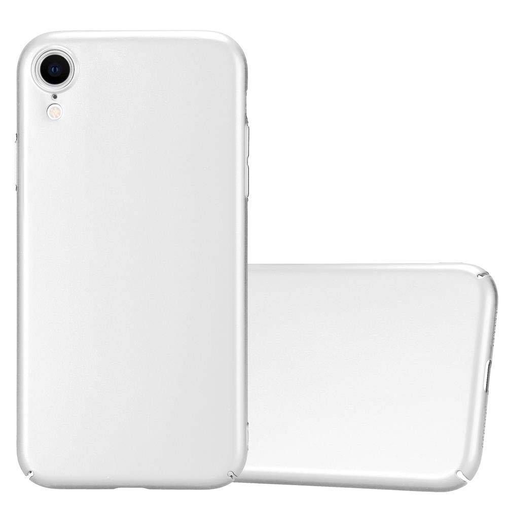 Cadorabo Hülle für Apple iPhone XR Schutzhülle in Silber Hard Case Handy Hülle Etui