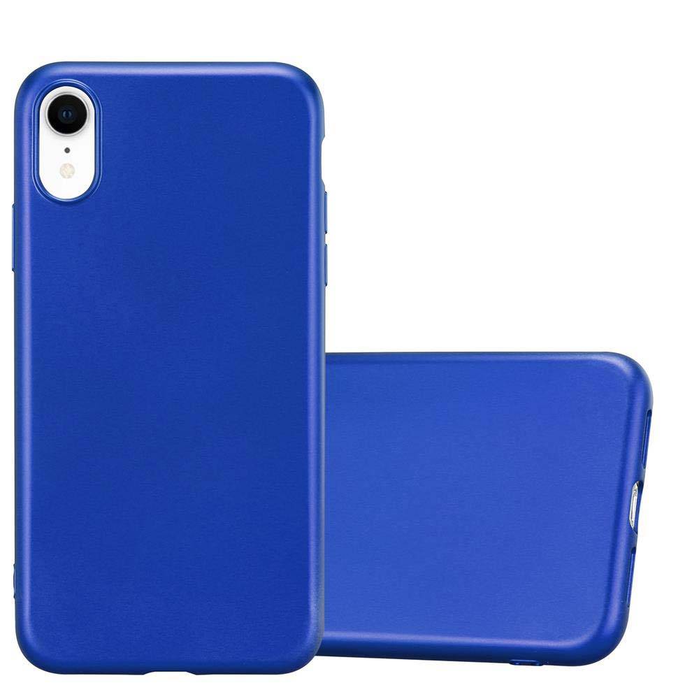 Cadorabo Schutzhülle für Apple iPhone XR Hülle in Blau Handyhülle TPU Silikon Etui Cover Case