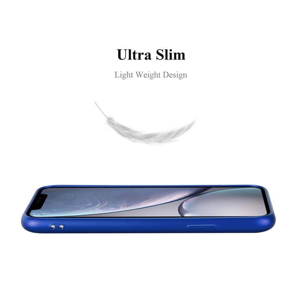 Cadorabo Schutzhülle für Apple iPhone XR Hülle in Blau Handyhülle TPU Silikon Etui Cover Case
