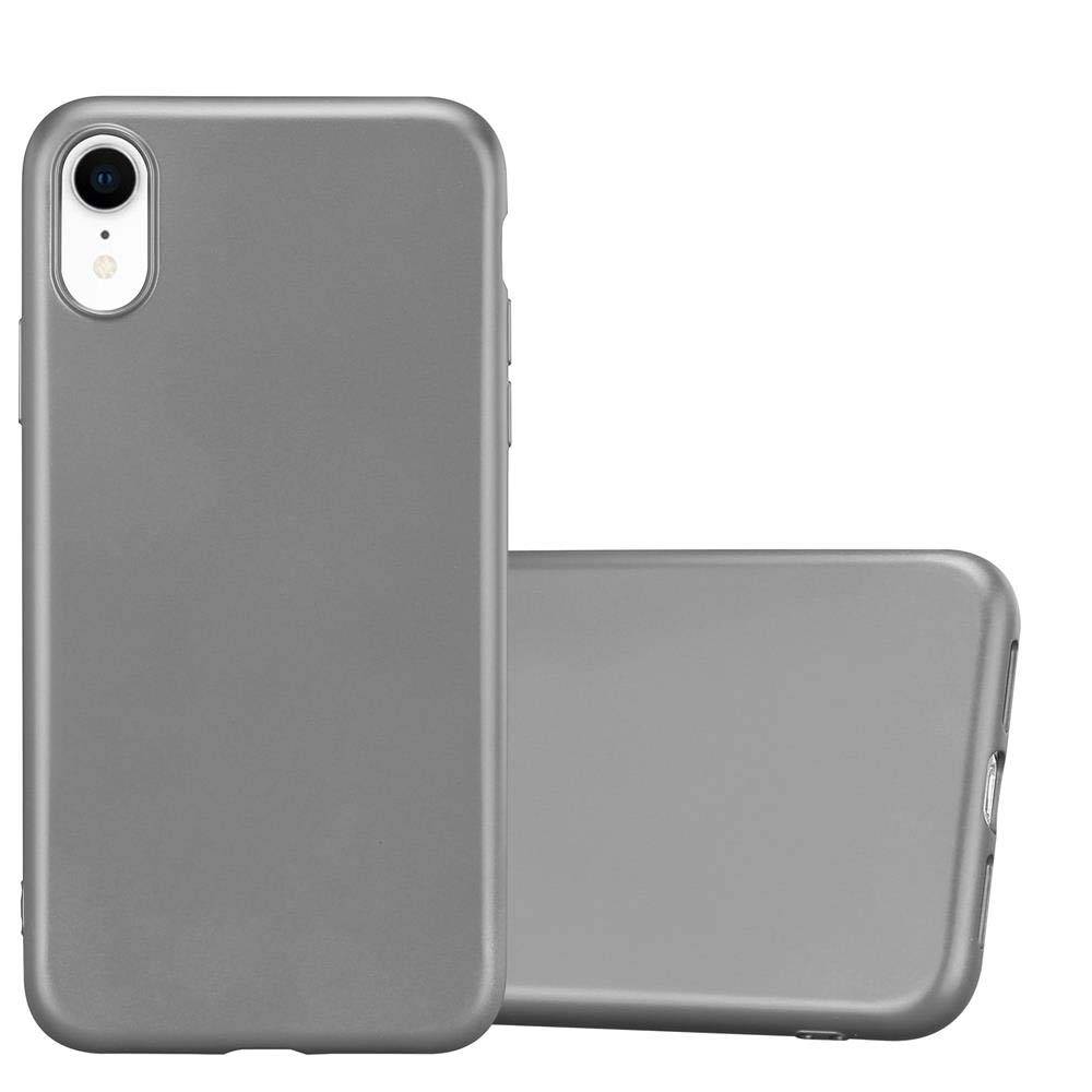 Cadorabo Schutzhülle für Apple iPhone XR Hülle in Grau Handyhülle TPU Silikon Etui Cover Case