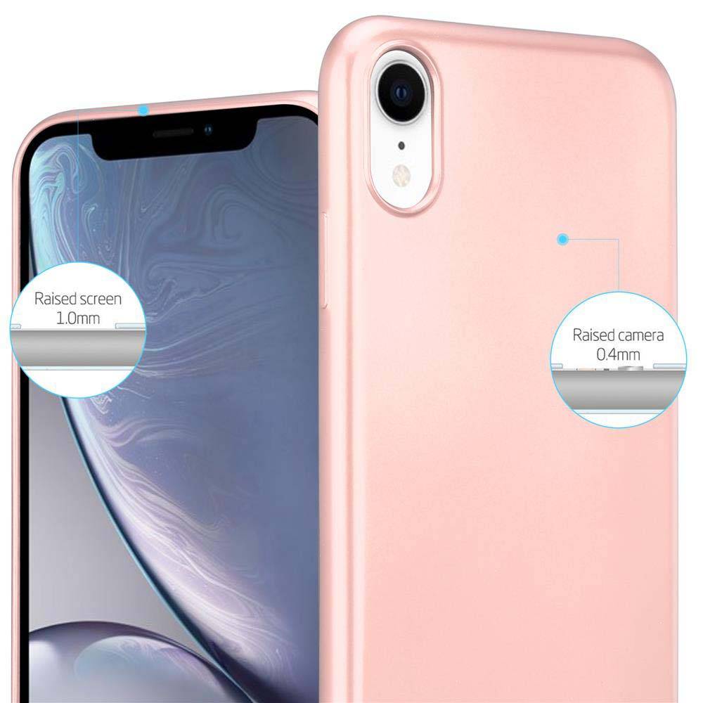 Cadorabo Schutzhülle für Apple iPhone XR Hülle in Rosa Handyhülle TPU Silikon Etui Cover Case