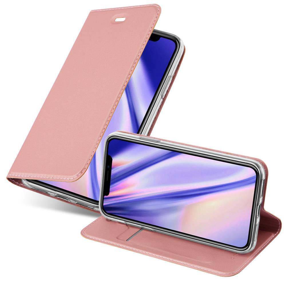 Cadorabo Handyhülle für Apple iPhone XR Schutz Hülle in Rosa Cover Etui Book Case Booklet