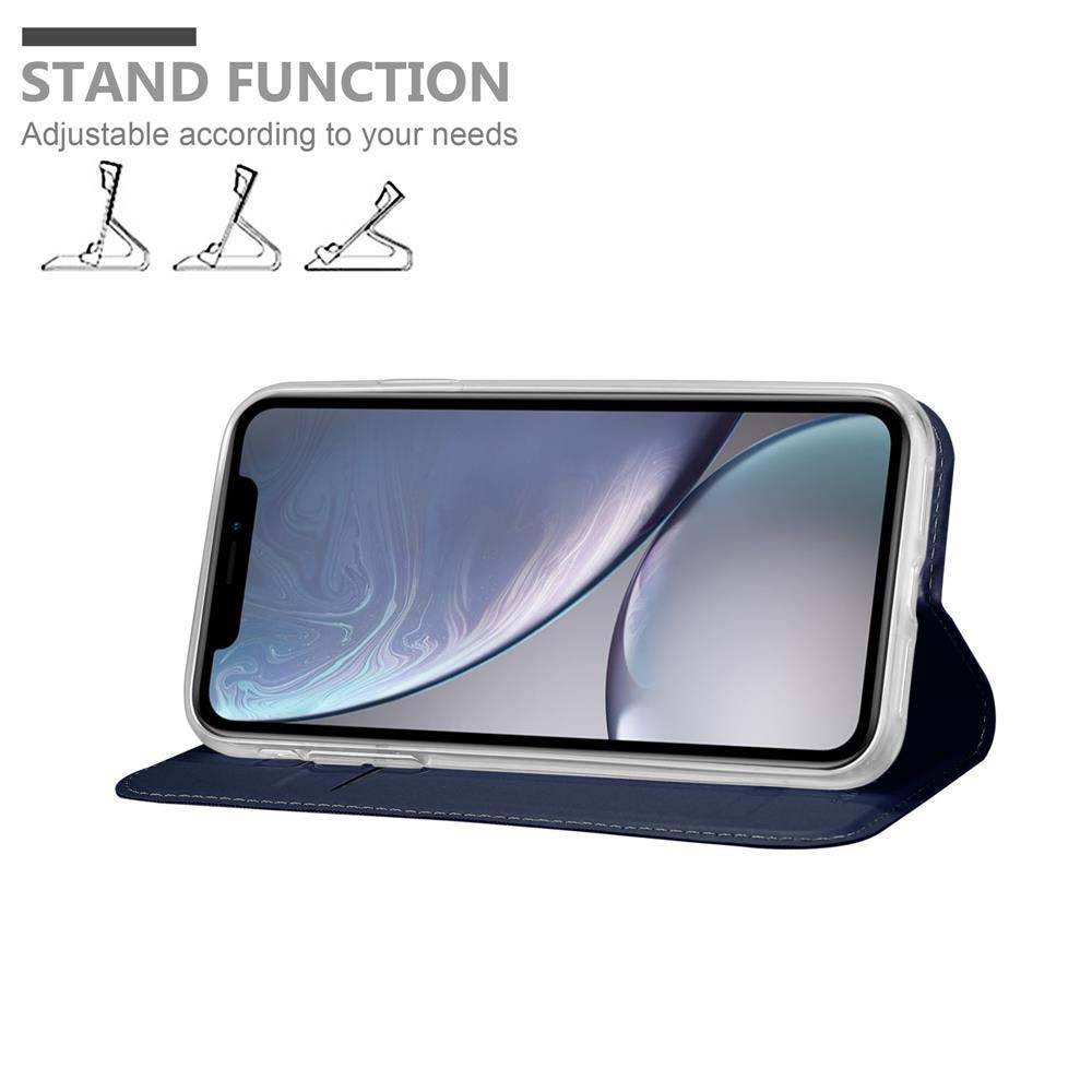 Cadorabo Handyhülle für Apple iPhone XS MAX Schutz Hülle in Blau Cover Etui Book Case Booklet