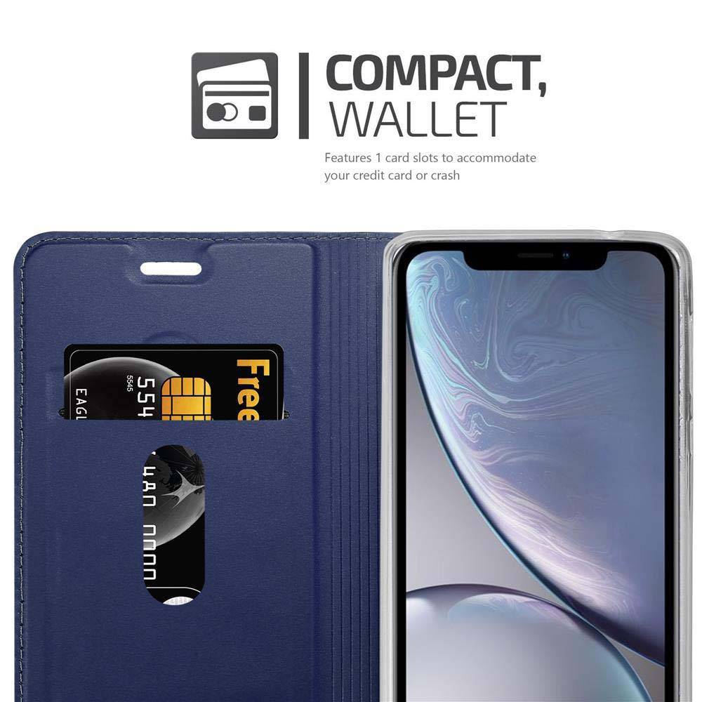 Cadorabo Handyhülle für Apple iPhone XS MAX Schutz Hülle in Blau Cover Etui Book Case Booklet