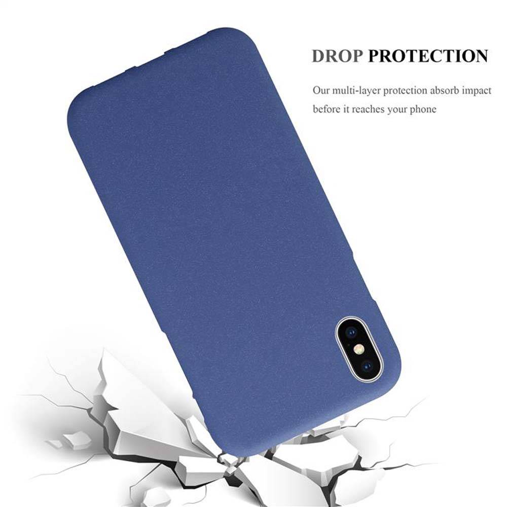 Cadorabo Schutzhülle für Apple iPhone XS MAX Hülle in Blau Handyhülle TPU Etui Cover Case