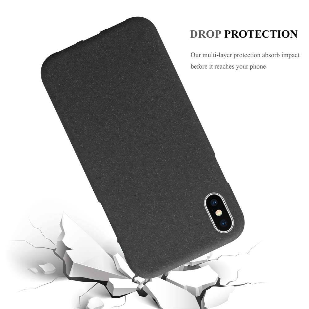 Cadorabo Schutzhülle für Apple iPhone XS MAX Hülle in Schwarz Handyhülle TPU Etui Cover Case