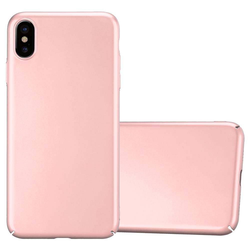 Cadorabo Hülle für Apple iPhone XS MAX Schutzhülle in Rosa Hard Case Handy Hülle Etui