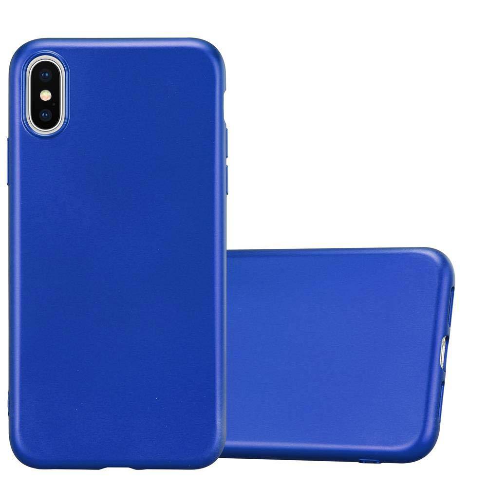 Cadorabo Schutzhülle für Apple iPhone XS MAX Hülle in Blau Handyhülle TPU Silikon Etui Cover Case