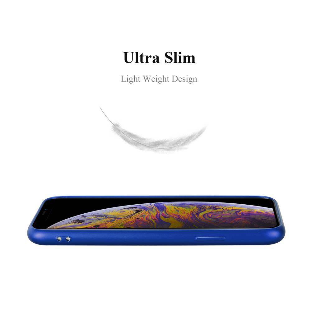 Cadorabo Schutzhülle für Apple iPhone XS MAX Hülle in Blau Handyhülle TPU Silikon Etui Cover Case