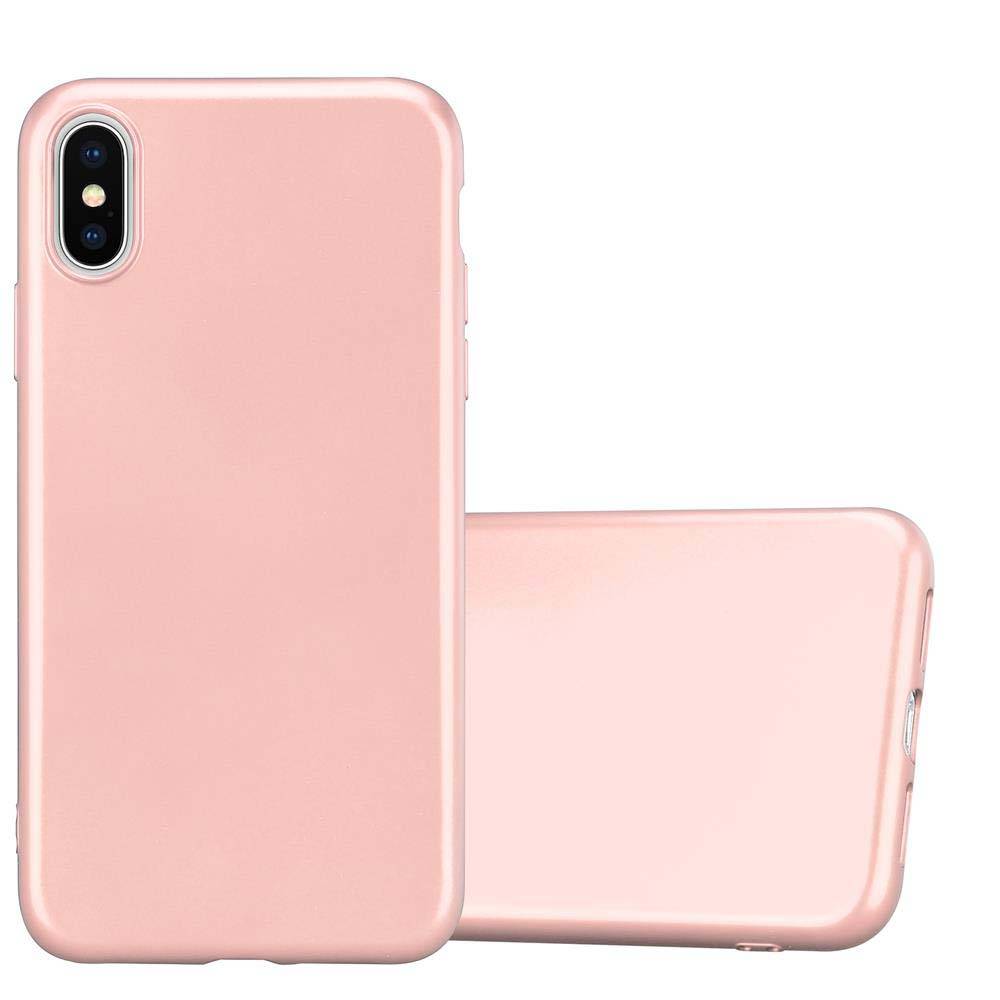 Cadorabo Schutzhülle für Apple iPhone XS MAX Hülle in Rosa Handyhülle TPU Silikon Etui Cover Case