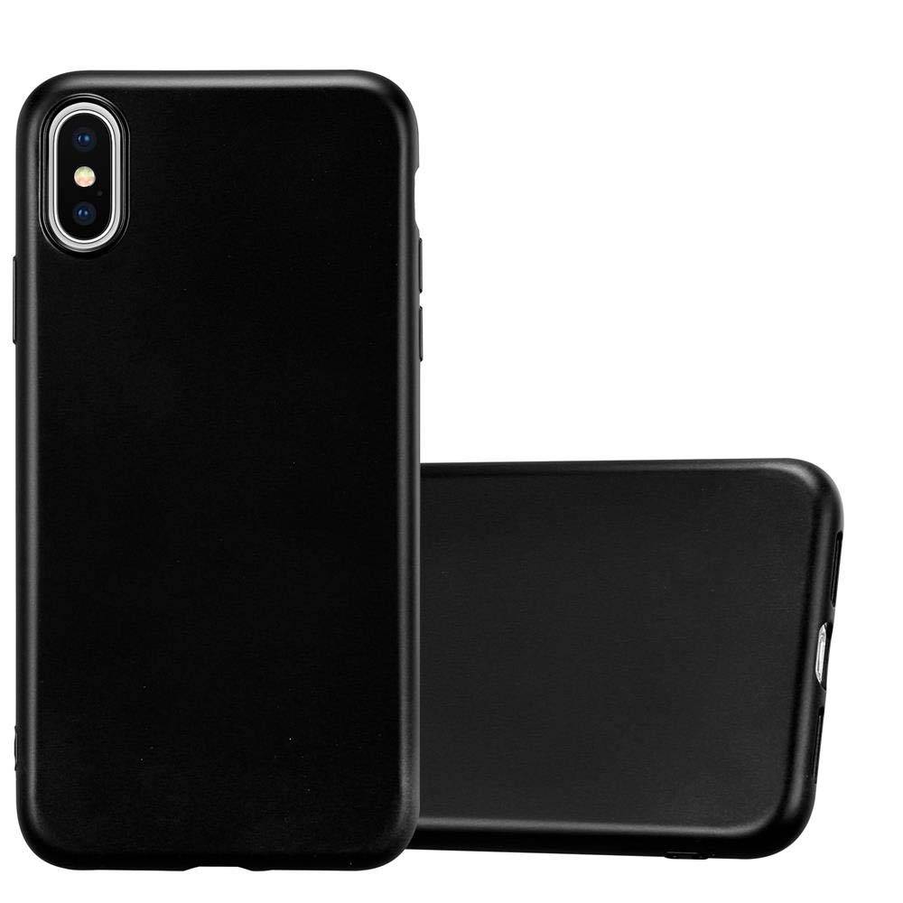 Cadorabo Schutzhülle für Apple iPhone XS MAX Hülle in Schwarz Handyhülle TPU Silikon Etui Cover Case