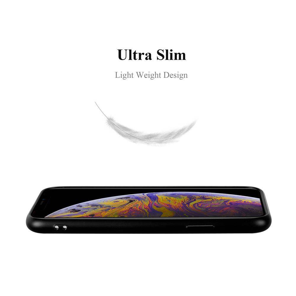 Cadorabo Schutzhülle für Apple iPhone XS MAX Hülle in Schwarz Handyhülle TPU Silikon Etui Cover Case