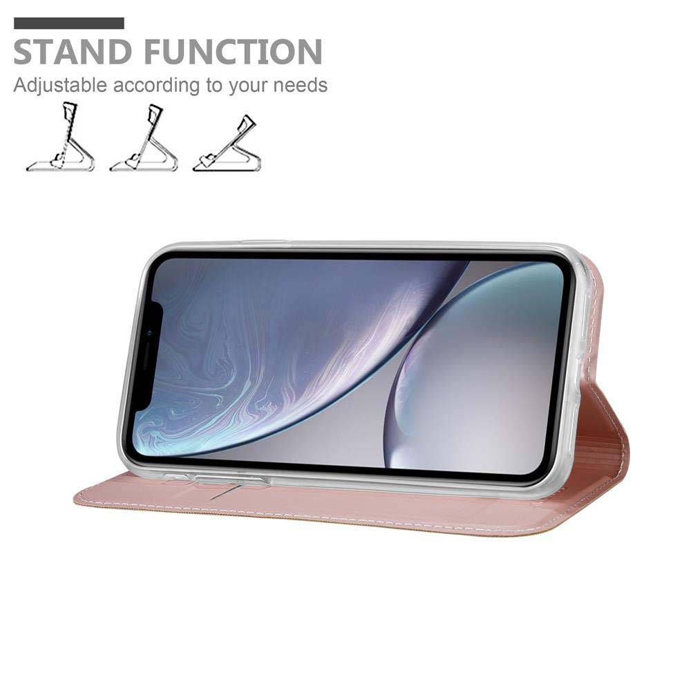 Cadorabo Handyhülle für Apple iPhone XS MAX Schutz Hülle in Rosa Cover Etui Book Case Booklet