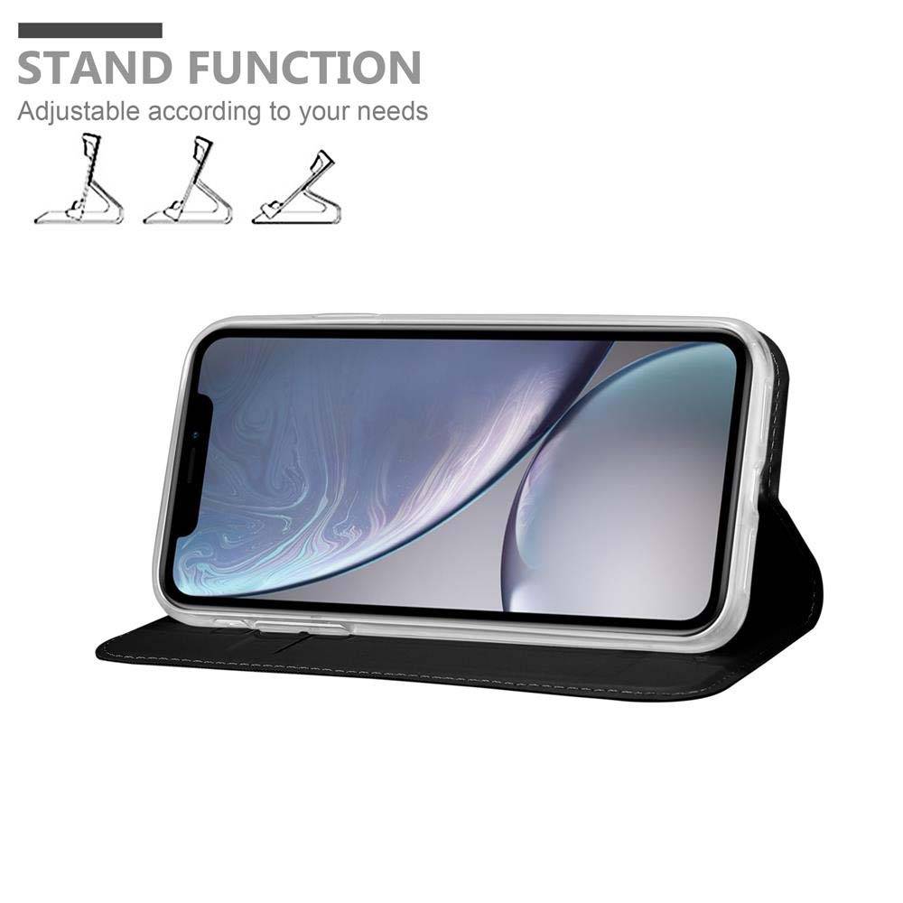 Cadorabo Handyhülle für Apple iPhone XS MAX Schutz Hülle in Schwarz Cover Etui Book Case Booklet