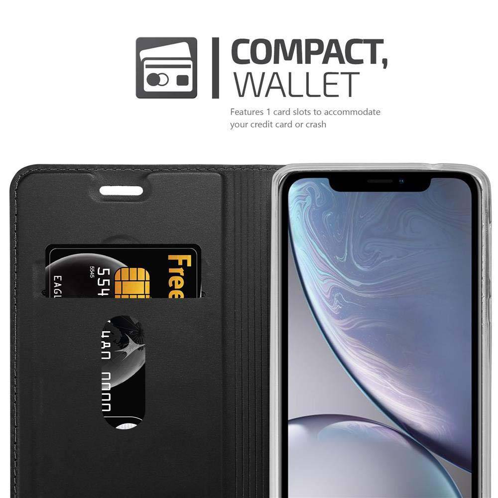 Cadorabo Handyhülle für Apple iPhone XS MAX Schutz Hülle in Schwarz Cover Etui Book Case Booklet