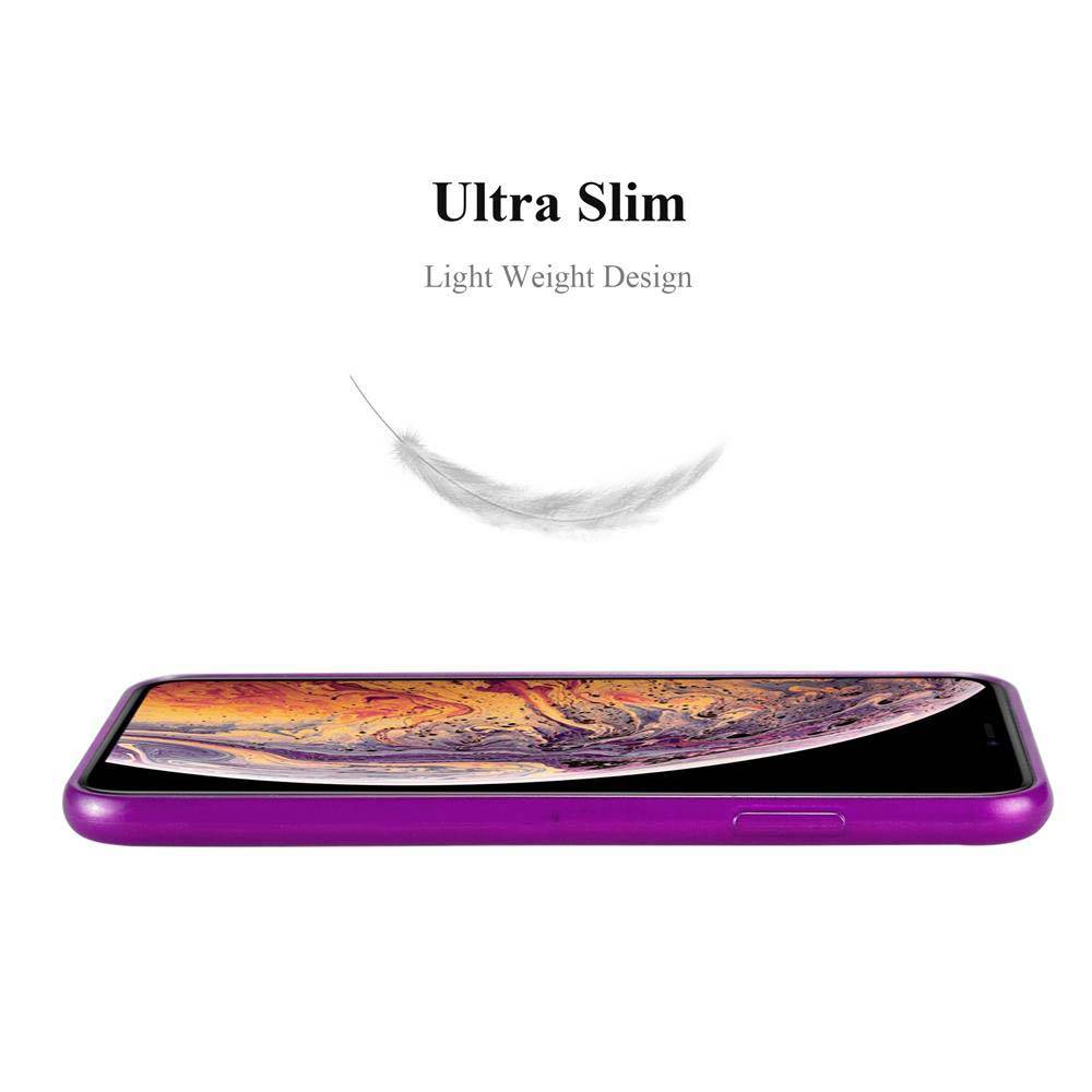 Cadorabo Hülle für Apple iPhone XS MAX Schutz Hülle in Lila Schutzhülle TPU Silikon Etui Case Cover