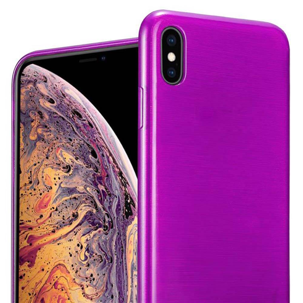 Cadorabo Hülle für Apple iPhone XS MAX Schutz Hülle in Lila Schutzhülle TPU Silikon Etui Case Cover