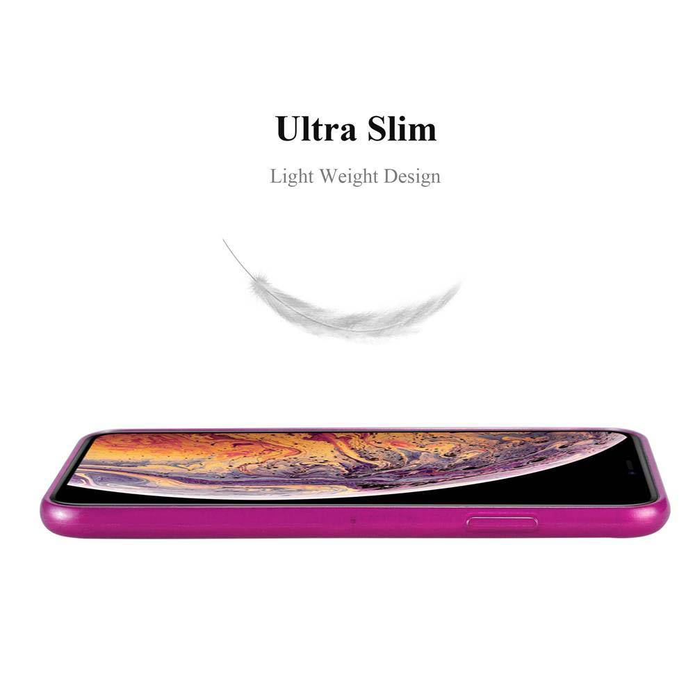 Cadorabo Hülle für Apple iPhone XS MAX Schutz Hülle in Rosa Schutzhülle TPU Silikon Etui Case Cover