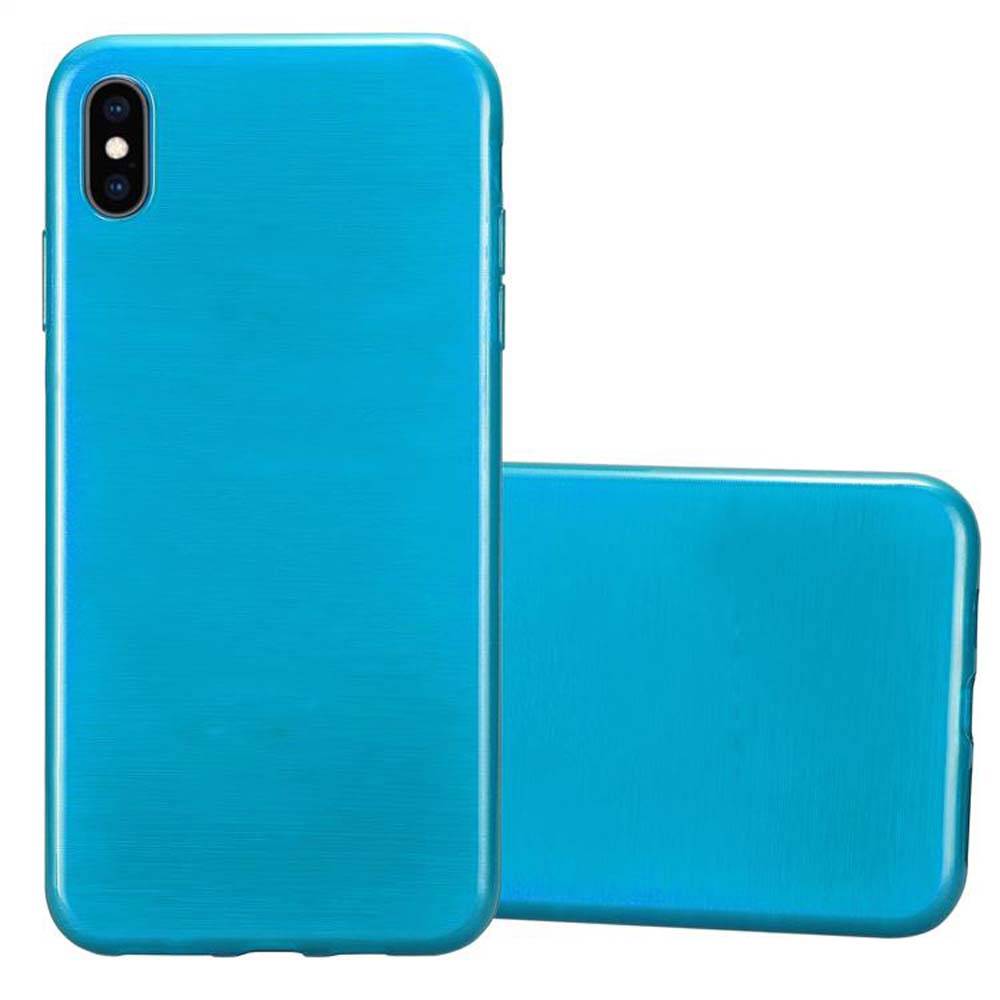 Cadorabo Hülle für Apple iPhone XS MAX Schutz Hülle in Türkis Schutzhülle TPU Silikon Etui Case Cover