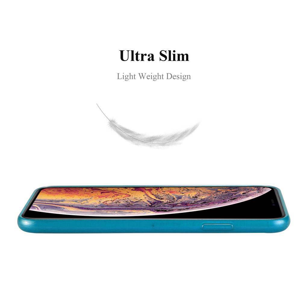 Cadorabo Hülle für Apple iPhone XS MAX Schutz Hülle in Türkis Schutzhülle TPU Silikon Etui Case Cover