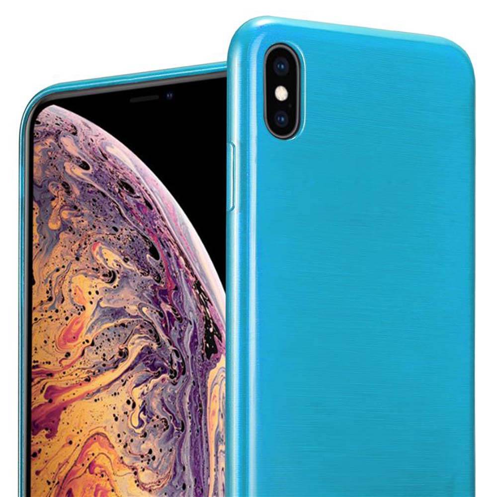 Cadorabo Hülle für Apple iPhone XS MAX Schutz Hülle in Türkis Schutzhülle TPU Silikon Etui Case Cover