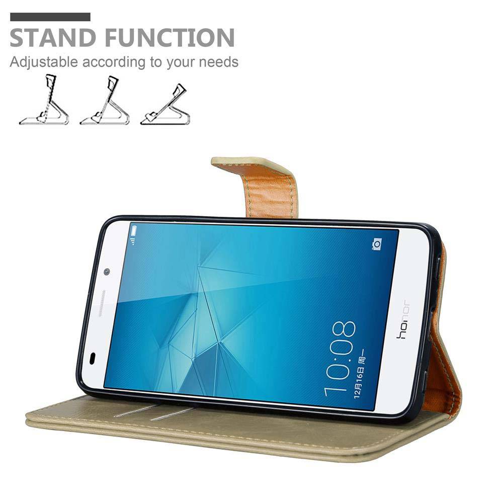 Cadorabo Hülle für Honor 5C Schutzhülle in Braun Handyhülle Book Tasche Case Etui Luxury