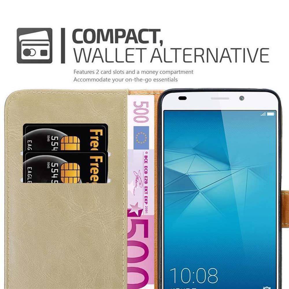 Cadorabo Hülle für Honor 5C Schutzhülle in Braun Handyhülle Book Tasche Case Etui Luxury