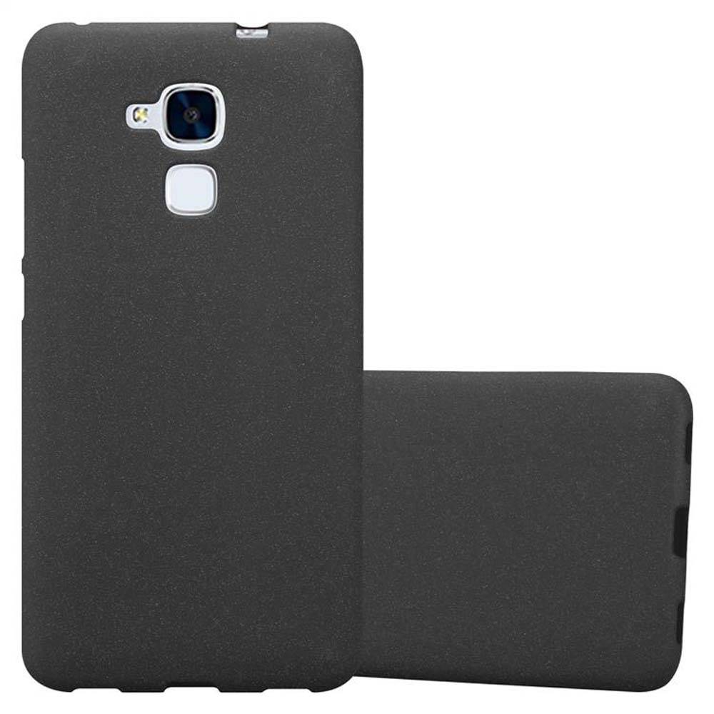 Cadorabo Schutzhülle für Honor 5C Hülle in Schwarz Handyhülle TPU Etui Cover Case