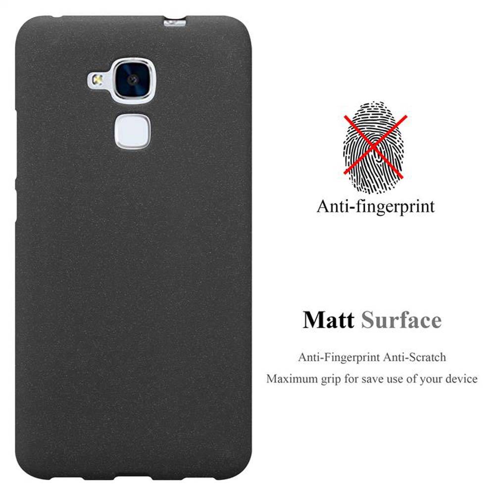 Cadorabo Schutzhülle für Honor 5C Hülle in Schwarz Handyhülle TPU Etui Cover Case