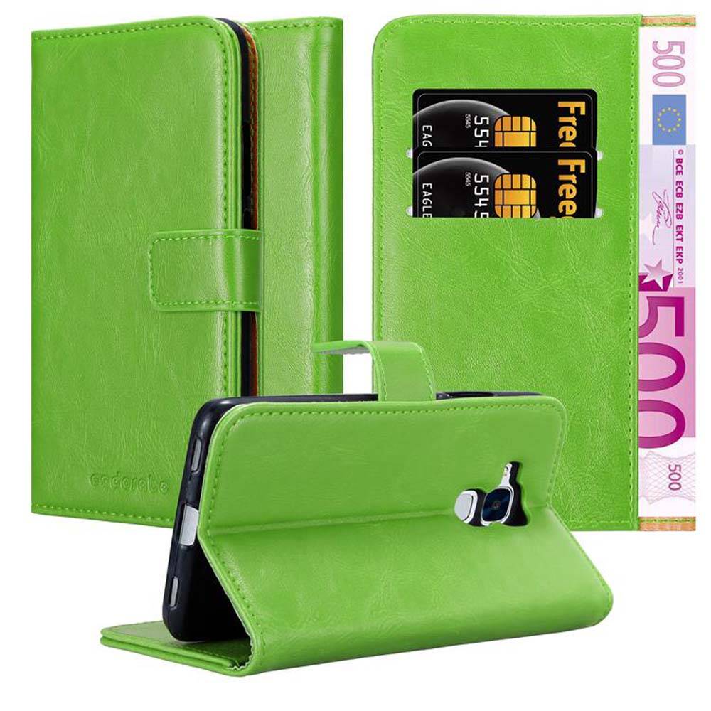 Cadorabo Hülle für Honor 5C Schutzhülle in Grün Handyhülle Book Tasche Case Etui Luxury