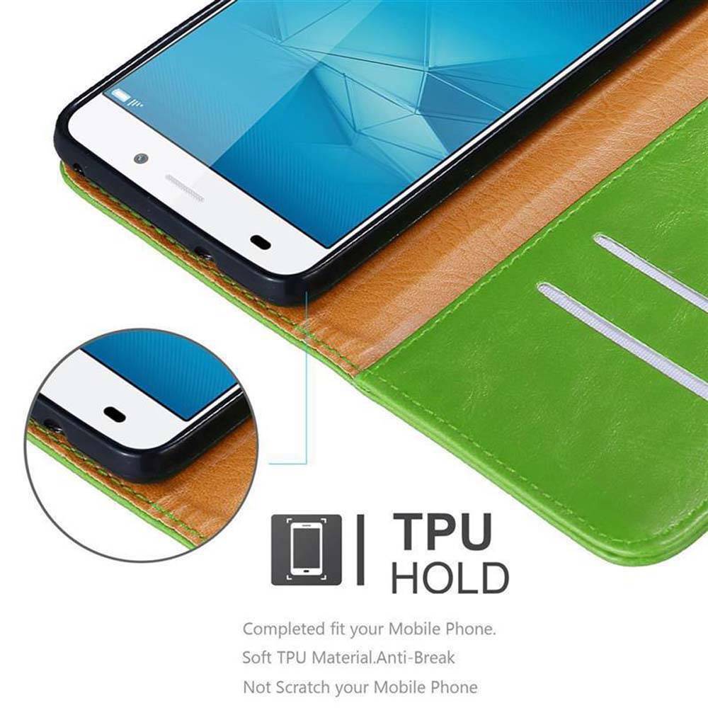 Cadorabo Hülle für Honor 5C Schutzhülle in Grün Handyhülle Book Tasche Case Etui Luxury