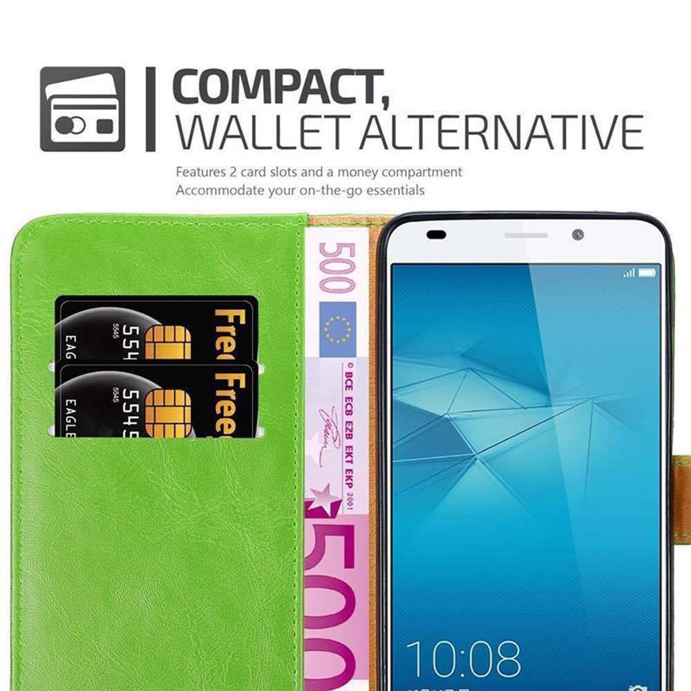 Cadorabo Hülle für Honor 5C Schutzhülle in Grün Handyhülle Book Tasche Case Etui Luxury