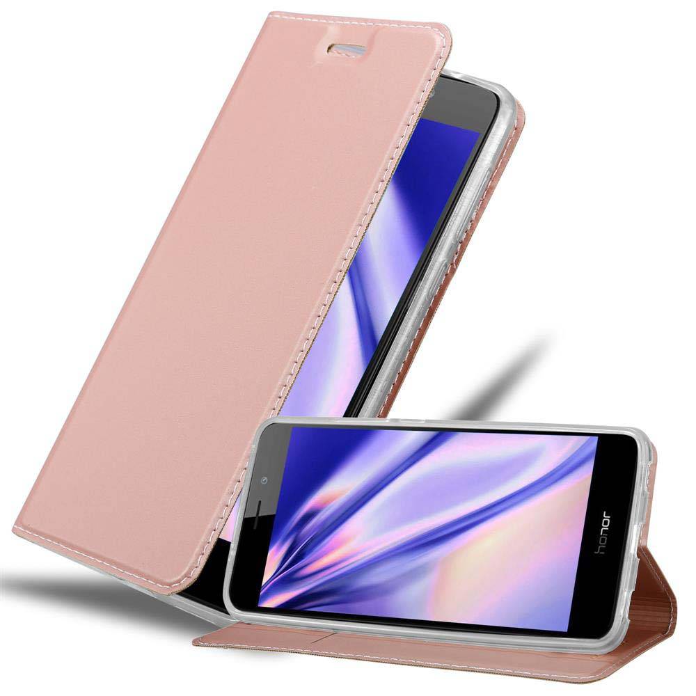Cadorabo Handyhülle für Honor 5C Schutz Hülle in Rosa Cover Etui Book Case Booklet