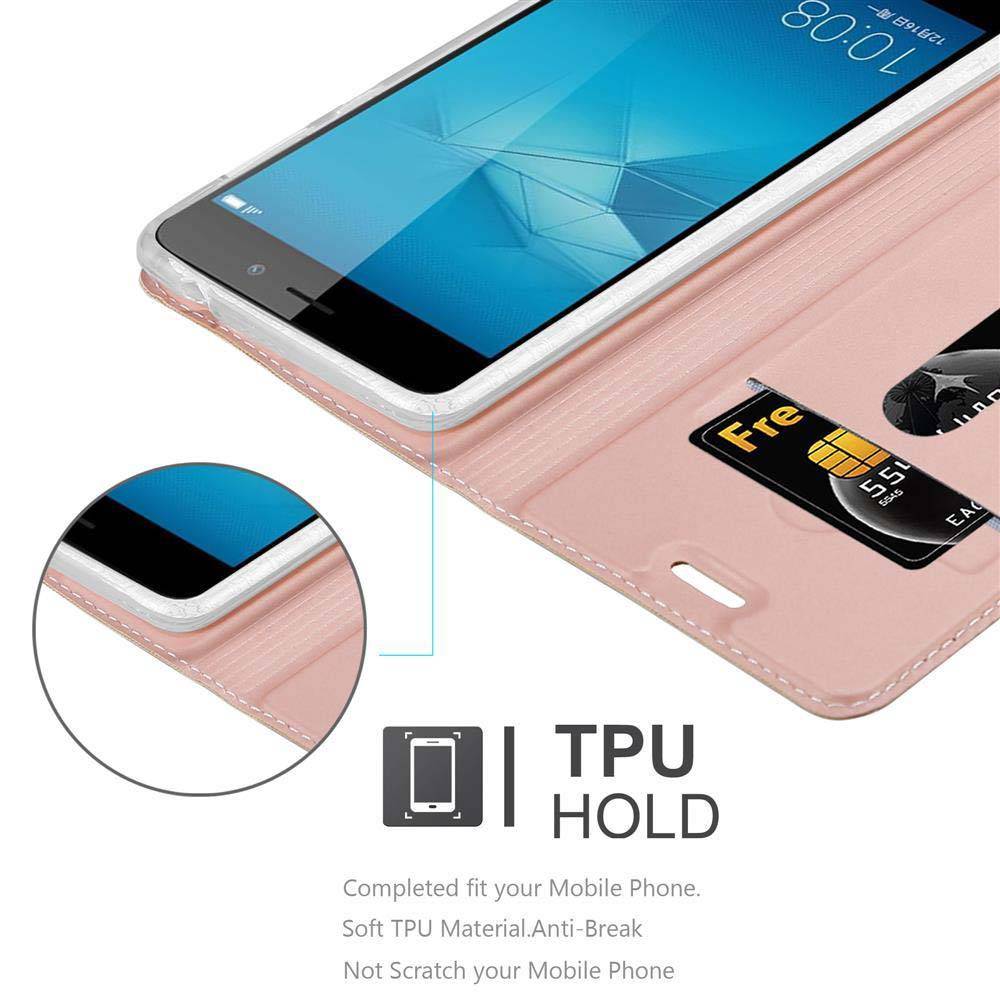 Cadorabo Handyhülle für Honor 5C Schutz Hülle in Rosa Cover Etui Book Case Booklet