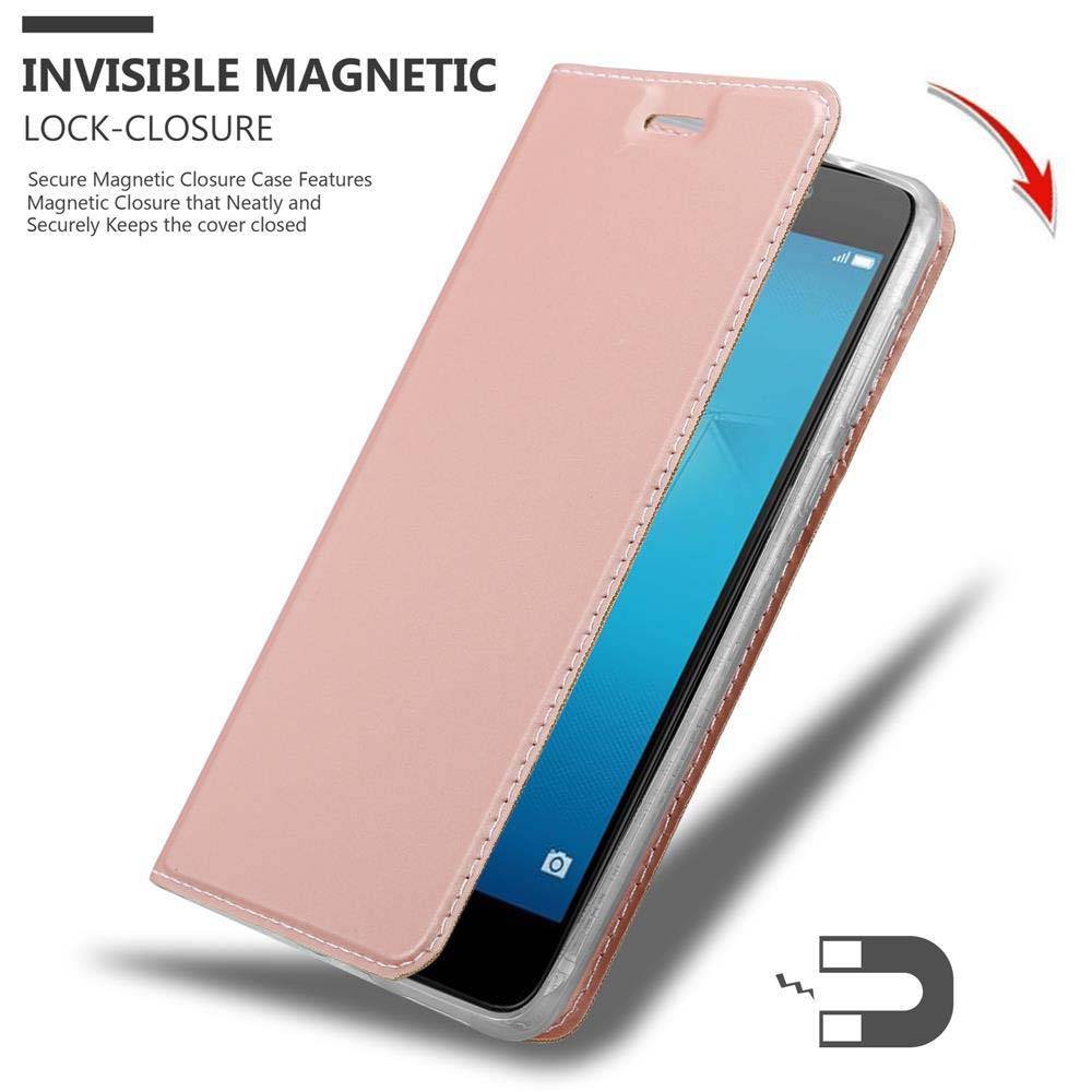 Cadorabo Handyhülle für Honor 5C Schutz Hülle in Rosa Cover Etui Book Case Booklet