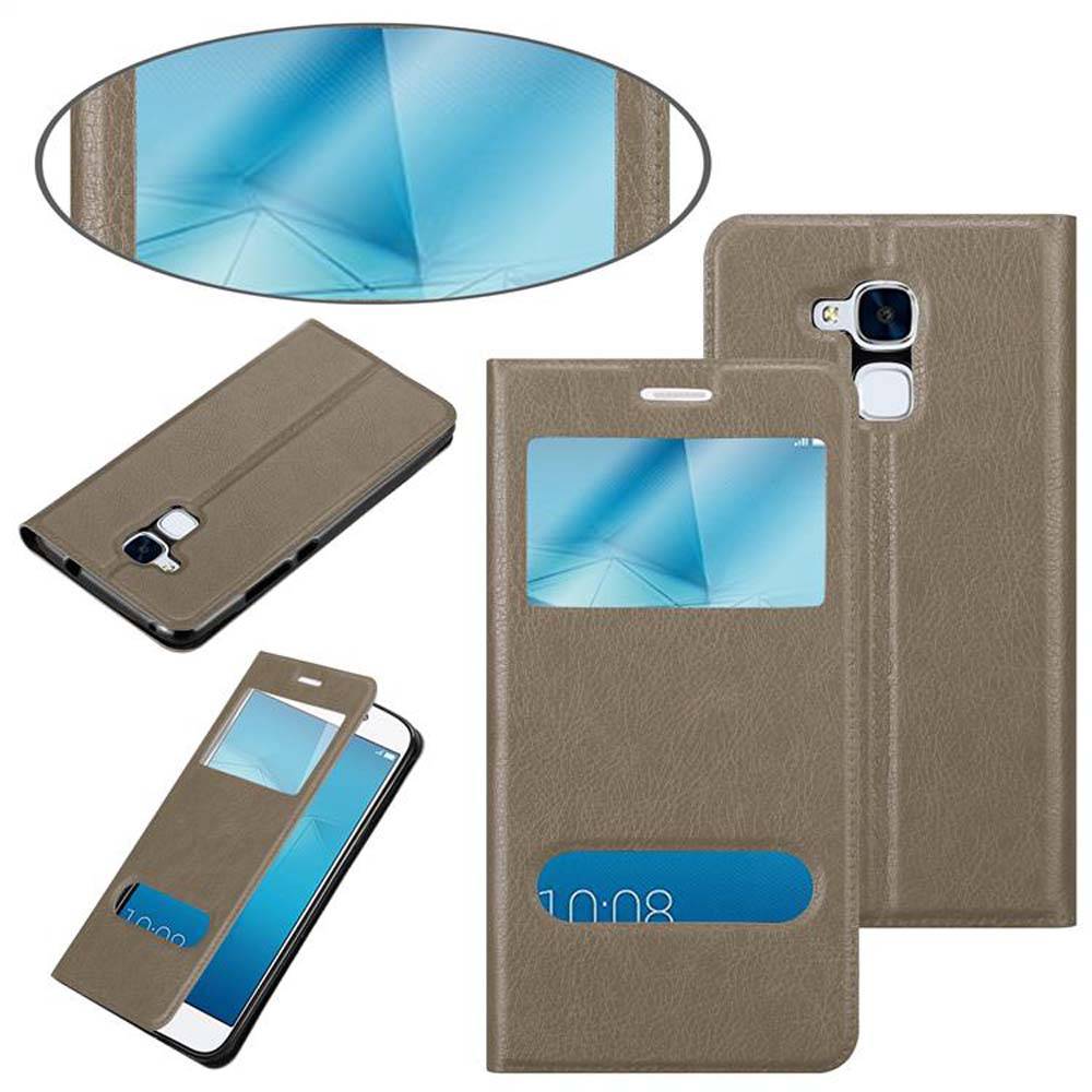 Cadorabo Schutzhülle für Honor 5C Hülle in Braun Handyhülle Book Case Cover Etui