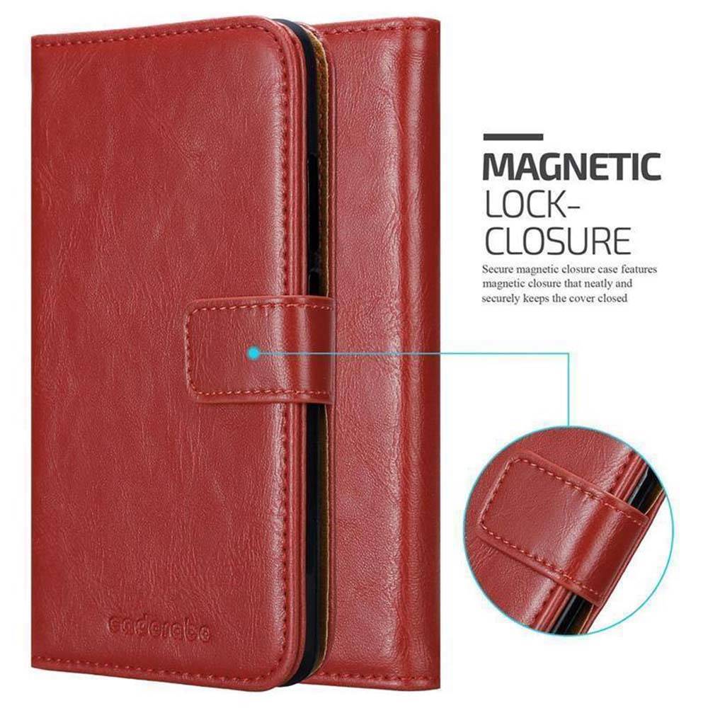 Cadorabo Hülle für Honor 5C Schutzhülle in Rot Handyhülle Book Tasche Case Etui Luxury