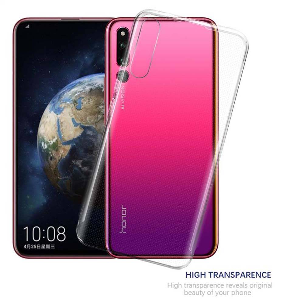 Cadorabo Hülle für Honor MAGIC 2 Schutz Hülle in Transparent Schutzhülle TPU Silikon Cover Etui Case