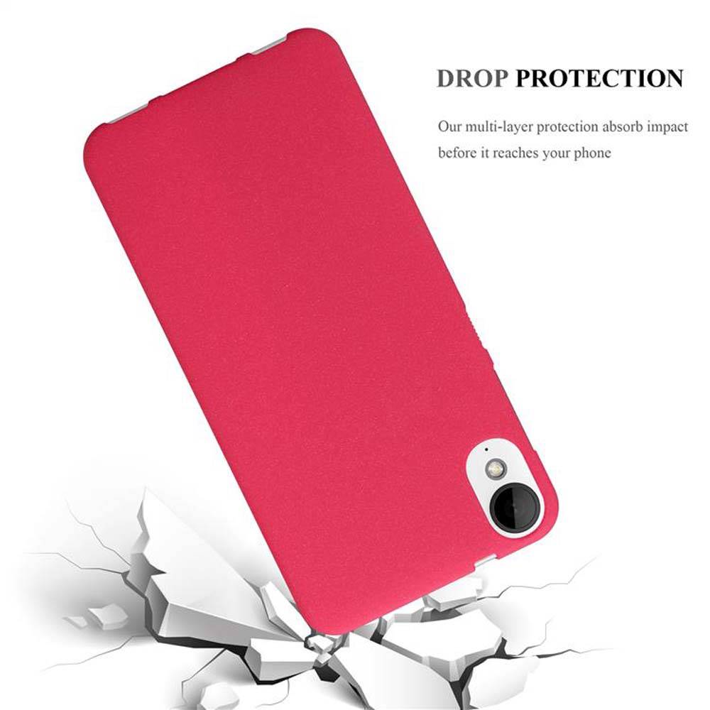 Cadorabo Schutzhülle für HTC Desire 10 LIFESTYLE / Desire 825 Hülle in Rot Handyhülle TPU Etui Cover Case