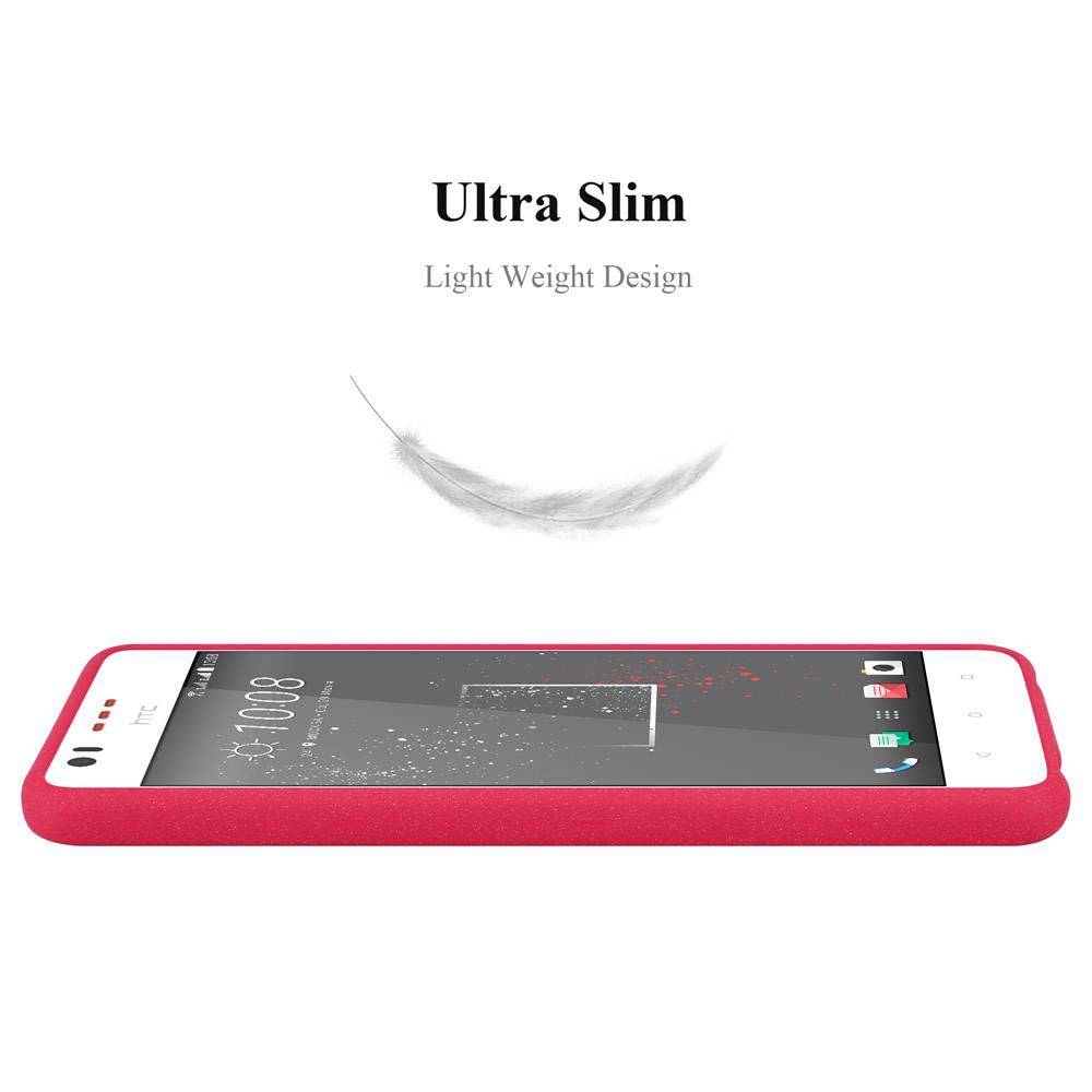 Cadorabo Schutzhülle für HTC Desire 10 LIFESTYLE / Desire 825 Hülle in Rot Handyhülle TPU Etui Cover Case