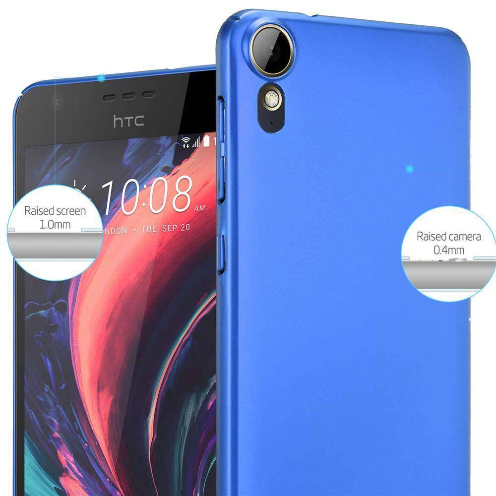 Cadorabo Hülle für HTC Desire 10 LIFESTYLE / Desire 825 Schutzhülle in Blau Hard Case Handy Hülle Etui