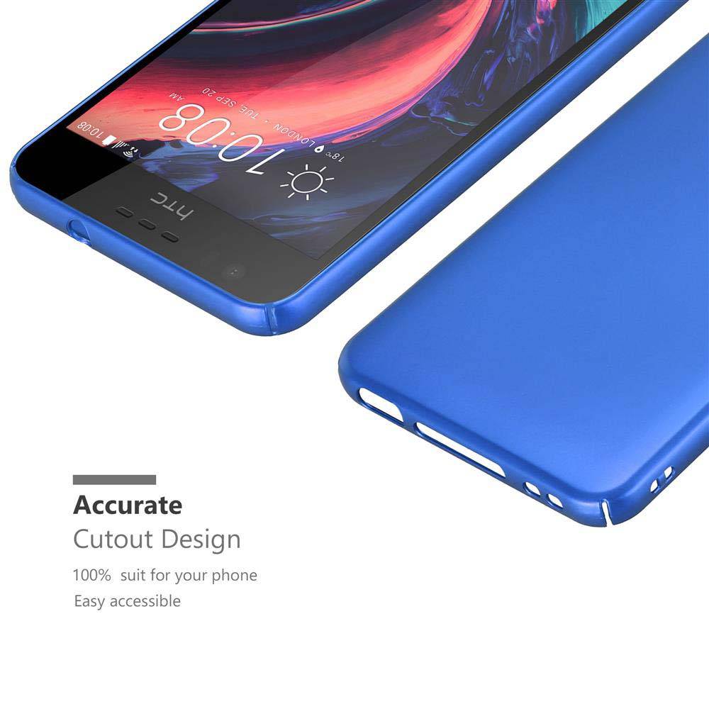 Cadorabo Hülle für HTC Desire 10 LIFESTYLE / Desire 825 Schutzhülle in Blau Hard Case Handy Hülle Etui