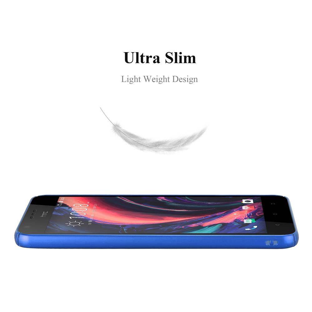 Cadorabo Hülle für HTC Desire 10 LIFESTYLE / Desire 825 Schutzhülle in Blau Hard Case Handy Hülle Etui