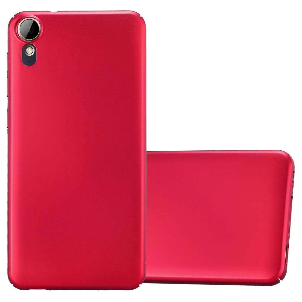 Cadorabo Hülle für HTC Desire 10 LIFESTYLE / Desire 825 Schutzhülle in Rot Hard Case Handy Hülle Etui