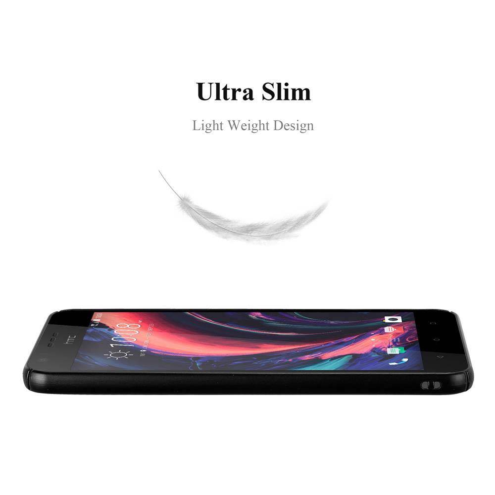 Cadorabo Hülle für HTC Desire 10 LIFESTYLE / Desire 825 Schutzhülle in Schwarz Hard Case Handy Hülle Etui