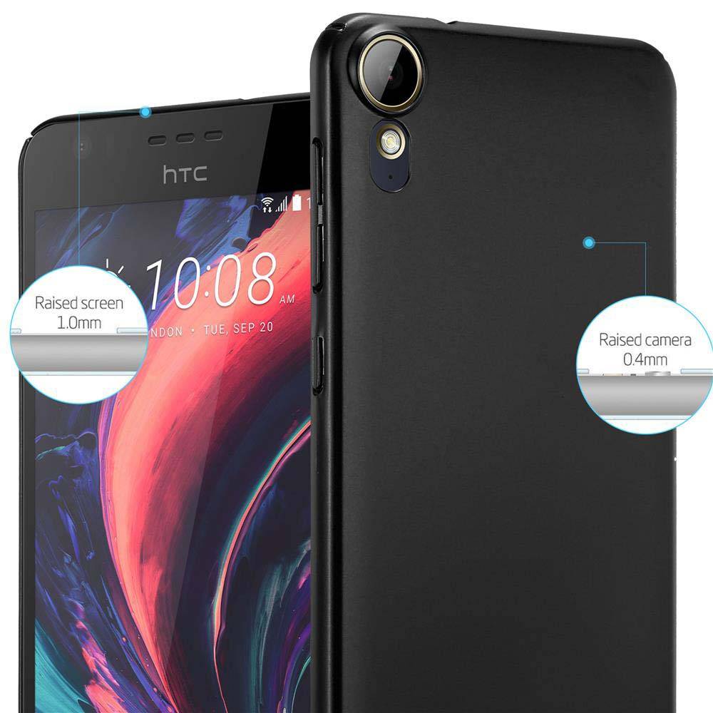 Cadorabo Hülle für HTC Desire 10 LIFESTYLE / Desire 825 Schutzhülle in Schwarz Hard Case Handy Hülle Etui