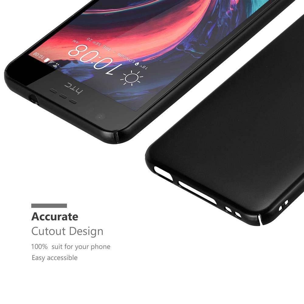 Cadorabo Hülle für HTC Desire 10 LIFESTYLE / Desire 825 Schutzhülle in Schwarz Hard Case Handy Hülle Etui