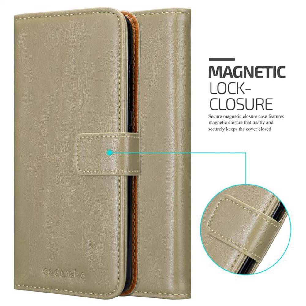 Cadorabo Hülle für HTC Desire 10 PRO Schutzhülle in Braun Handyhülle Book Tasche Case Etui Luxury