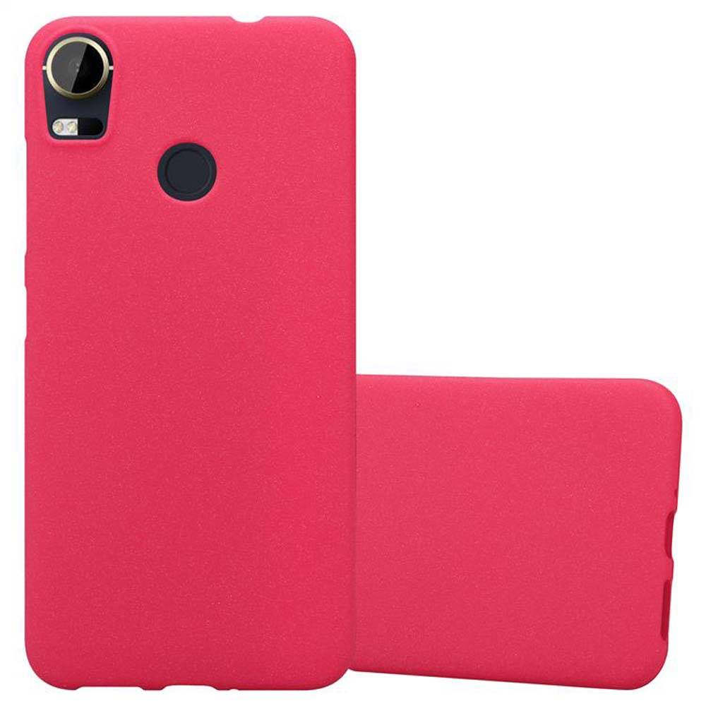 Cadorabo Schutzhülle für HTC Desire 10 PRO Hülle in Rot Handyhülle TPU Etui Cover Case